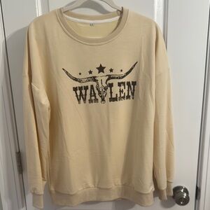 Morgan Wallen Cream Crew Neck Sweatshirt